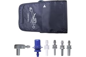 OHLING Bracciale Misuratore Pressione 22-32 cm Misuratore da Braccio Pressione Sanguigna con 6 Connettore, Portatile Bracciale Misuratore Pressione per Adulti, Compatibile con Maggior Parte Modelli (Media)