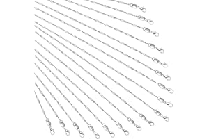 WHALINE Lot de 24 colliers en plaqué argent 925 avec motif baleine