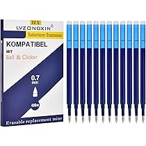 LVZONXIN Lot De 24 Recharges De Rechange Effaçables Colorées