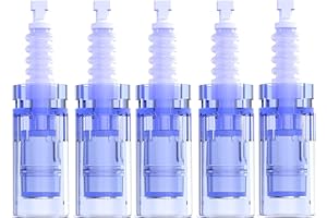 LAZZYBEAUTY Microagujas de Repuesto Dr.pen Ultima A6, Micropunción de Nano-R para la Pluma de Microneedling Dr.pen Modelo A6, Auténticos Cartuchos Desechables de Microneedle Pen(Agujas de Nano-R, 5Pcs)