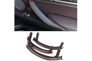 Sucxyor 3PCS Compatibile con Maniglia Porta Interna b_m_w X5 F15 F85 (2014-2018) Maniglie Interne Sinistra+Maniglia Della Porta Destra per X6 F16 F86 (2015-2018) Maniglia Porta X5 X6-Mocha