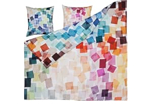 ‎ESTELLA ESTELLA Mako-Satin Bettwäsche Puzzle Multicolor