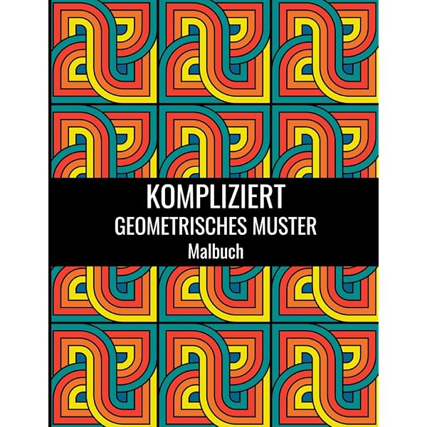Craft County Malbücher Für Erwachsene – Abstrakte, Geometrische & Retro-Designs Zum Entspannen