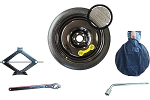 ‎D'ANGELO 1988 D'ANGELO 1988 Reserverad notrad 17" kompatibel mit VW GOLF 5, 6, 7, 8, PASSAT, NEW BEETLE, SEAT LEON, TOLEDO, AUDI A3, TT, SKOD-A OCTAVIA SUPERB mit Wagenheber, Schlüssel und Tasche