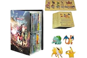 Lot de 55 Cartes Or (22 vmax + 28 V + 5 Vstar) et des Cartes Surprises. Ce Pack Comprend : 55 Cartes francaises Or + 1 Pochette Carte + 4 Figurines