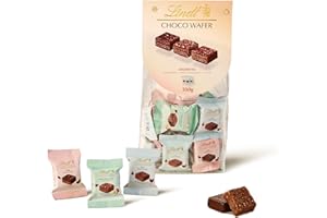 Lindt Choco Wafer, Bag assortita di creazioni di wafer e cioccolato Lindt, confezionate singolarmente, Formato 350g.