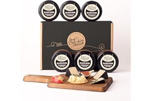 CHESHIRE CHEESE COMPANY 6 x Black Bob Extra Mature Cheddar Cheese Wax Truckle 200g - Cheese Multibuy