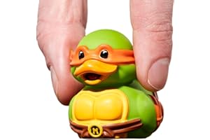 TUBBZ Mini Figurine de Canard Michelangelo à Collectionner en Vinyle – Produit Officiel TMNT – Télévision, Films et Jeux vidéo