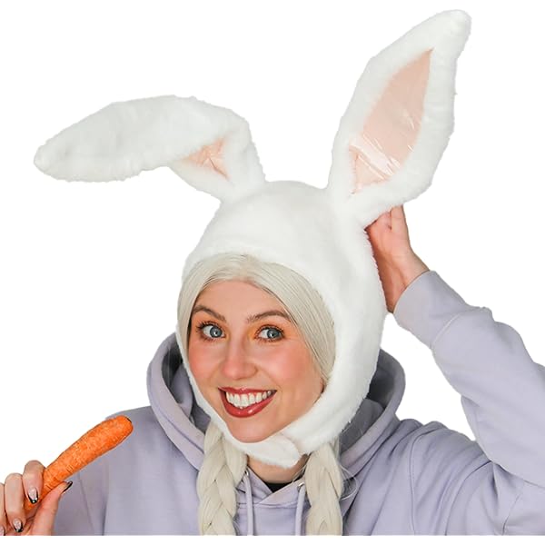 TTYAO REII Orecchie di coniglio Berretto di lana Cappello Ragazze Carino Bunny Beret Lolita Francese Beret Cap Femminile Artista Cappello per Viaggi Vacanze, Beige, M (taglia unica