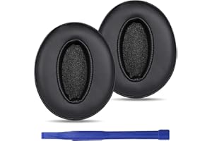 Adhiper HD 450BT Nauszniki – Kompatybilne z Sennheiser HD 4.50BT, HD 4.50BTNC, HD 4.40BT, HD 350BT – Miękka Skóra Proteio n owa i Pianka Memory – Czarne