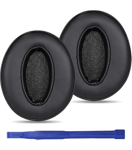 Adhiper Ersatz-Ohrpolster Für Sennheiser HD 4.50BT/HD 350BT Etc. – Mit Memory-Schaum & Mesh, Schwarz
