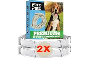 PERO PETS Tick Collar for Dogs & Cats - Collar Against Ticks, Fleas, Mosquitoes, Lice - Tick Collar Flea Collar Waterproof - Effectiveness 8 Months
