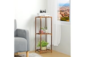VIEWALL Soportes para Macetas, Estanterias para Macetas de 3 Niveles para Uso en Interiores y Exteriores, Estanteria Plantas Multifuncional para Balcón,Esquina de la Casa,Sala de Estar, Oficina,Jardín