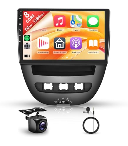 CarPlay Autoradio Android 14 Car Radio Für Peugeot 107/Toyota Aygo