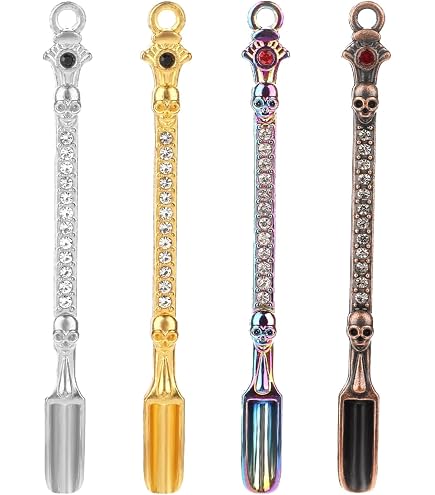 Mini Cuchara De Polvo, Mini Pala Cuchara,Cuchara De Medicina, Mini Pala Cuchara Para Tabaco,4PCS Cuchara De Rapé Sniffer Snorter Para Medicamentos Sales Especias