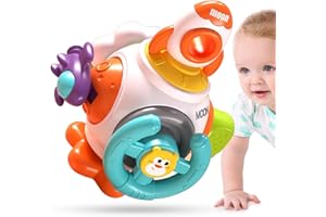 KERANEET Montessori Spielzeug ab 1 2 Jahr Busy Activity Cube Montessori Sensorik Motorikspielzeug Reise Spielzeug Kinderspielzeug für Kinder Entwickelt Feinmotorik und Kognitive Fähigkeiten