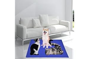 SOKANA Dog Cooling Mat, Scratch-resistant Durable Pet Cool Mat Non-Toxic Gel Self Cooling Pad for Dogs Cats, Perfect Summer Sleeping Accessory for Home and Travel Use ﻿ (M (65 X 50 CM))
