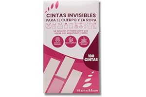 FastRay Cinta Doble Cara Ropa y Piel Invisible-Adhesivo Natural Extrafuerte y Resistente al Sudor-Cinta Para la Ropa Hipoalergénica-Sin Daños en Piel y Ropa-Sin Residuos