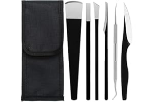 ENIYOU 5 pcs Cuchillo De Pedicura Juego De Cuchillos Pedicura Profesional Cuchillas Para Callos Bisturi Cuchilla Pies Bisturi Podologo Cortacallos Acero Inoxidable Cortacallos Con 1 Bolsa de Almacenamiento