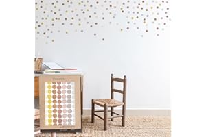 Pegatinas Pared Decorativas | Vinilo Adhesivo Pared Lunares a Lápiz | Efecto Papel Pintado | Cubre 3 m² | 140 piezas | TRESXICS (Rosa)