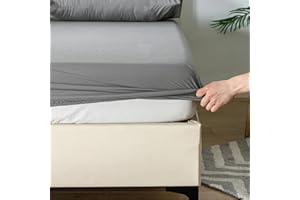 Good Nite Prześcieradło z gumką 90 x 200 cm, z mikrofibry, 90 x 200 cm, wysokość materaca do 30 cm, szare