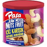 Paşa &Ccedil;iğ Karışık Kuruyemiş, Kapaklı Teneke Kutu, 2x150 gr, Badem, Fındık, Kaju, Kuru &Uuml;z&uuml;m ve Turna Yemişi