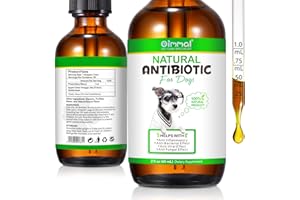 Vortexonix Antibiotics for Dogs, Dog Supplies Antibiotics, Dog Antibiotics Drops, Natural Dog Antibiotics Supports Dog Allergy and Itch Relief, Yeast Infection, Dog Multivitamin for Pets-60ml
