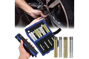 AISNY 8PCS Tire Mounting Aid, Wheel Mounting Aid, Stainless Steel Wheel Mounting Aid Set Mounting Aid Car Tire Tire Repair Tools, 2 Pieces M12x1.5/M12x1.25/M14x1.5/M14x1.25 Universal Wheel Mounting Tool