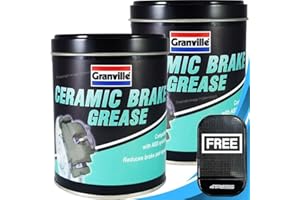Granville 2 x 500g Ceramic Brake Grease Compatible with ABS System, Reduces Brake Pad Squeal with 4Tress Non Slip Car Dash Mat (4T-GV-0841A)