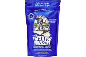 Celtic Sea Salt Vital Mineral Blend återanvändbar väska ljusgrå keltisk - 8 uns.