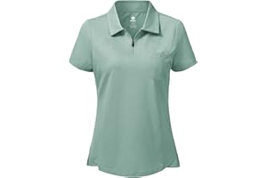 MoFiz Damen Poloshirts Kurzarm Baumwolle Polohemden Arbeit Polo Sommershirts Top