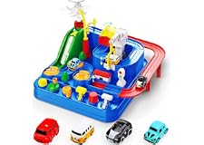 Arabest Car Adventure Toys, Race Track for Toddlers, Toy Vehicle Playsets, Toddler Car Toys, City Rescue Preschool Toy Vehicl
