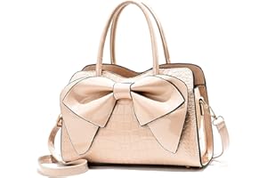 NICOLE & DORIS Sac à Main Femme Tendance en Cuir Verni - Chic Bandoulière Fille Mignon Messenger Kaki