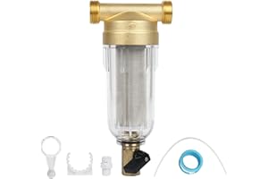 AYYDS Filtro dell'acqua riutilizzabile, spin down sedimento, filtro per acqua e pozzi (3/4")