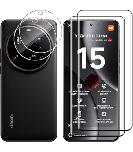 Protector De Pantalla De Privacidad Para Xiaomi 15 Ultra 5G - Cristal Templado 9H + Protector De Cámara
