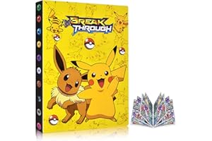 Egmelos Sammelkarten Album, Sammelalbum mit niedlichem Cartoon-Muster, Sammelalbum Album Kompatibel Diverse Karten, Karten Album Buch umfasst 30 Seiten und fasst bis zu 240 Karten