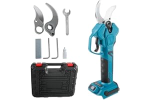 JOJOCY Electric Pruning Shears for Makita 18V, 800W Brushless Motor Secateurs 15-50 mm Cutting Diameter, Battery Scissors Garden Cordless Pruner for Pruning Shrubs Fruit Trees