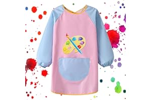 SHIQUAN Fartuch do malowania dla dzieci,Fartuch malarski dla dzieci