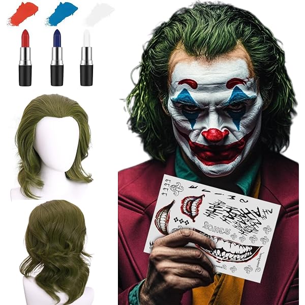 Linfairy Kurzhaar-Perücke Grün – Clown Perücke Für Halloween & Cosplay, Ca. 40 Cm