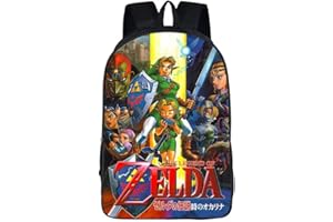 WANHONGYUE The Legend of Zelda Juego Imagen Estudiante Mochila de la Escuela Bolsas Escolar Bolsa de Ocio Viaje Backpack