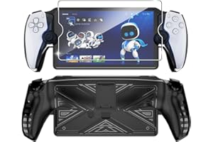 FDHYFGDY Coque Sony Playstation Portal/PS Portal/PS5 Coque en TPU avec support, coque de protection antichoc et anti-rayures (Noir)
