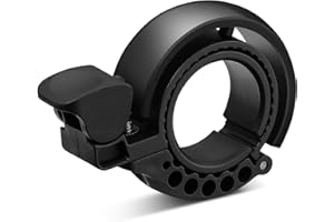 Malker Bicycle Bell Aluminum Alloy Innovative Bike Bell with Loud Sound Bicycle Handle Compatible with 22.2-31.8 mm for Kids Adult Mountain Bike Road Bike