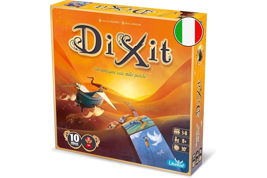 Asmodee - Dixit - Board Game of Imagination and Fantasy, 3-8 Players, 8+ Years, Italian Edition