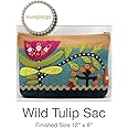 Sue Spargo Wild Tulip Sac Pattern, 12x8in, by Sue Spargo