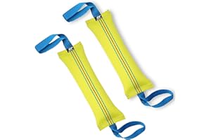 Bull Fit Beisswurst für Hunde, 30 cm, mit Zwei Schlaufen (2er-Pack) - Sehr Robustes Hundespielzeug zum Training, Tauziehen und Zerrspiele mit Hund - Aus hochwertigem Feuerwehrschlauch handgefertigt