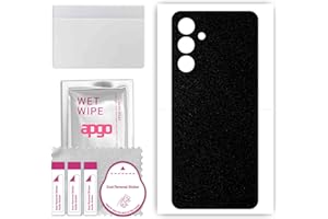 apgo Rückseite Schutzfolie, Skin, kompatibel mit Samsung Galaxy A14 5G, Hinten Displayschutzfolie aus Vinylfolie, Kratzfest, einfache Montage - Mattschwarz