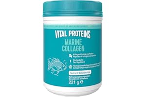 ‎VITAL PROTEINS Vital Proteins Marine Collagen 221g – Fisch-Kollagen-Peptide – schöne Haut, Haare & Nägel – geschmacksneutrales Kollagenpulver – hydrolysiertes Meereskollagen Typ 1 & 3