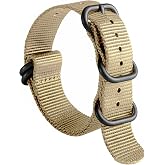 Saat Kordonu - Zulu Nato Kayışı Z39NYL1B - 20mm 22mm 24mm Uyumlu Tekstil Kayış - Kadın Erkek &Ccedil;ok Renkli