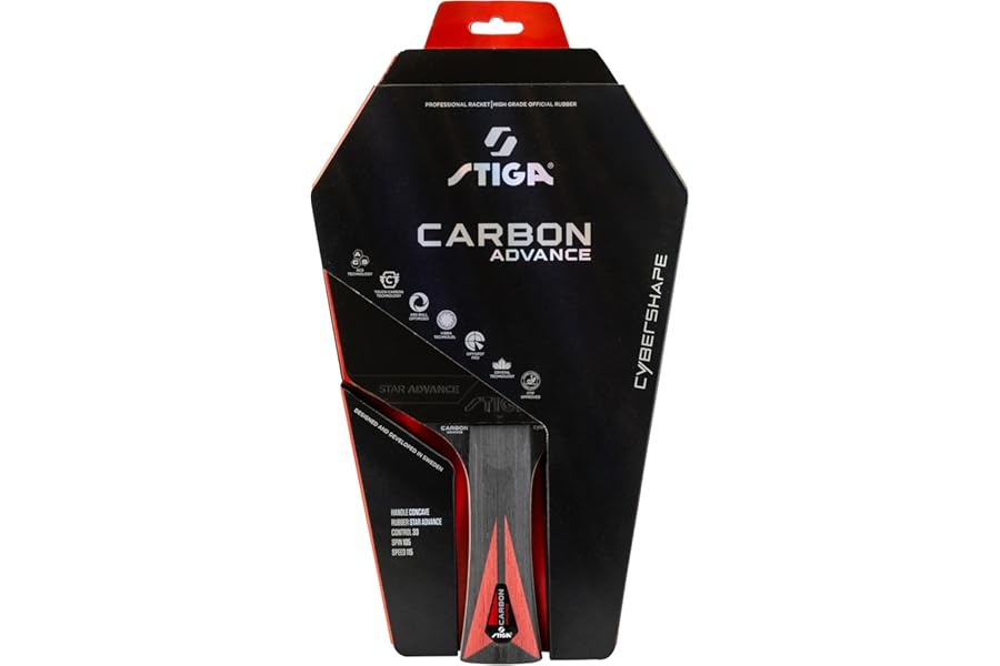STIGA Carbon Advance Table Tennis Bat