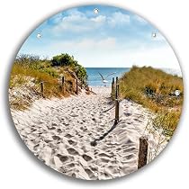 Outdoor-Poster 'Möwen Am Strand' – Wetterfest, 60x90 Cm, Mit Metallösen, Für Gartenzaun & Balkon
